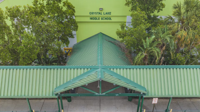 Crystal Lake Middle School Shooting Florida: Heavy law enforcement presence in Crystal Lake Middle School following Pompano Beach shooting